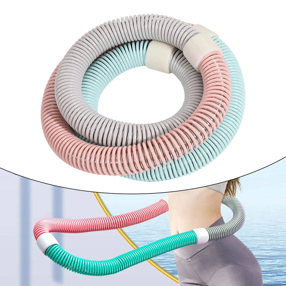 Weighted Fitness Hoop for Adults Portable Comfortable Abdomen Fitness Circle Indoor Outdoor Gym Entertainment Workout Equipment