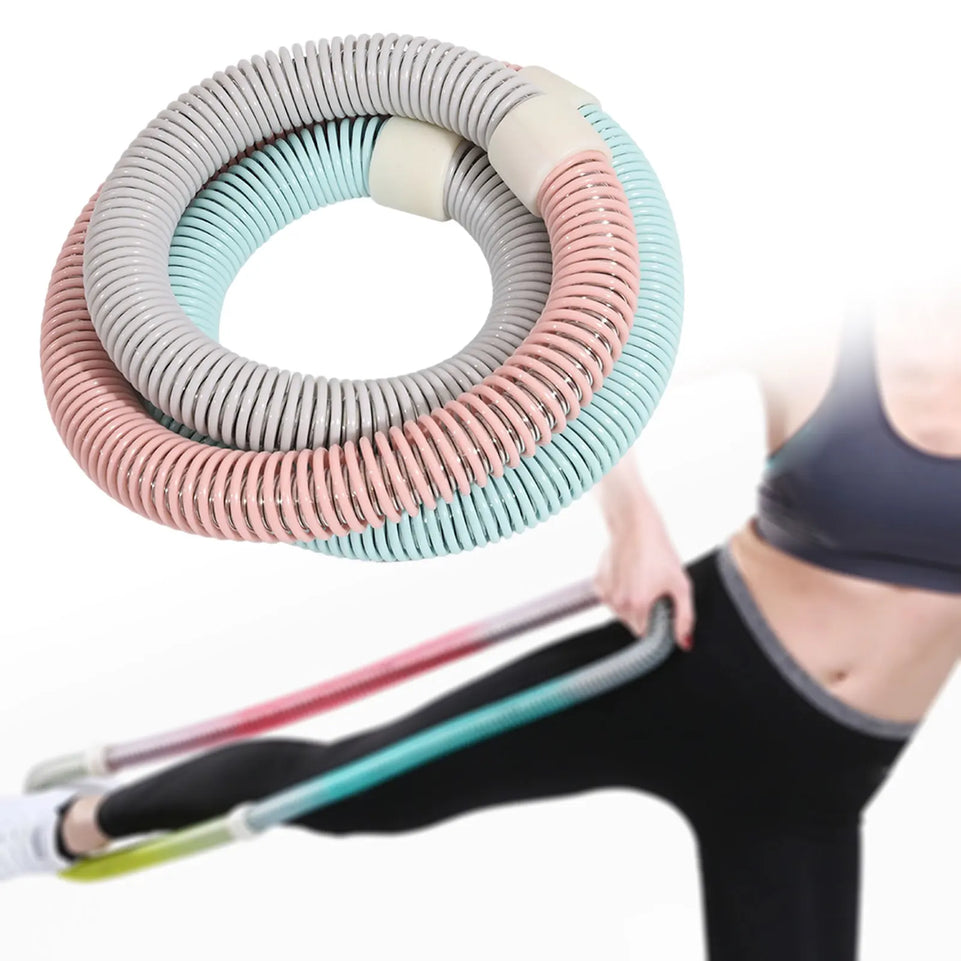 Weighted Fitness Hoop for Adults Portable Comfortable Abdomen Fitness Circle Indoor Outdoor Gym Entertainment Workout Equipment