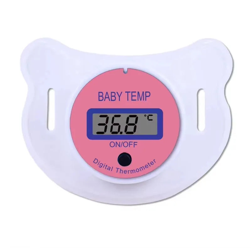LCD Children's Health Safety Care Nipple Medical Silicone Pacifier Digital Thermometer for Baby Temperature Measuring Instrument