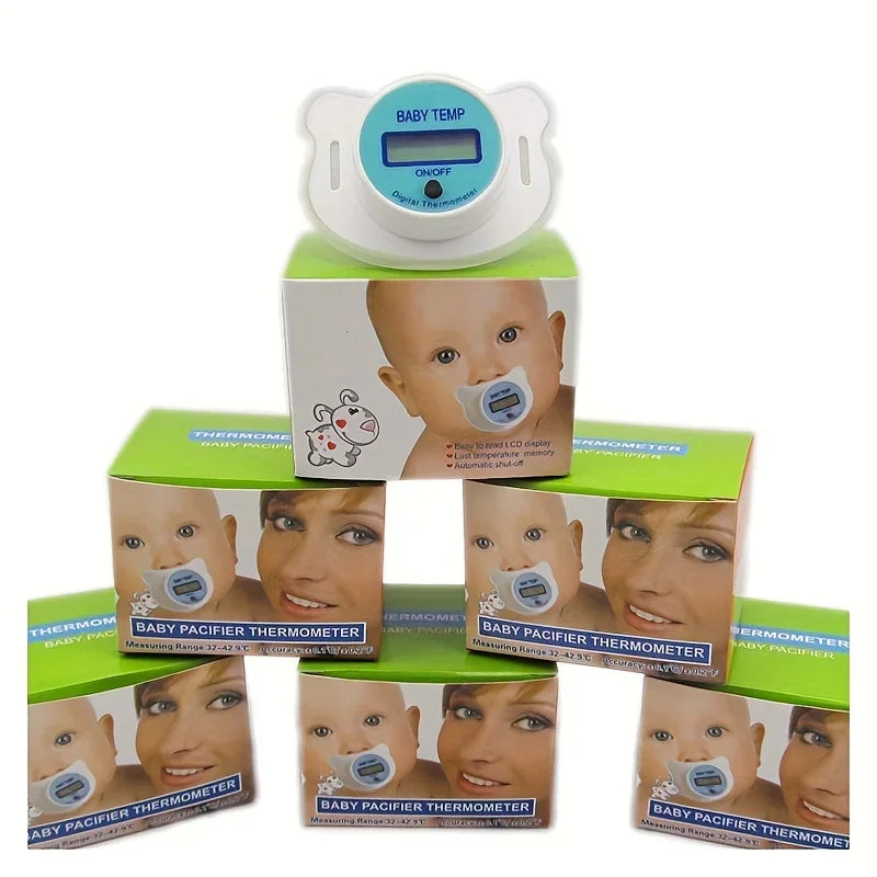LCD Children's Health Safety Care Nipple Medical Silicone Pacifier Digital Thermometer for Baby Temperature Measuring Instrument