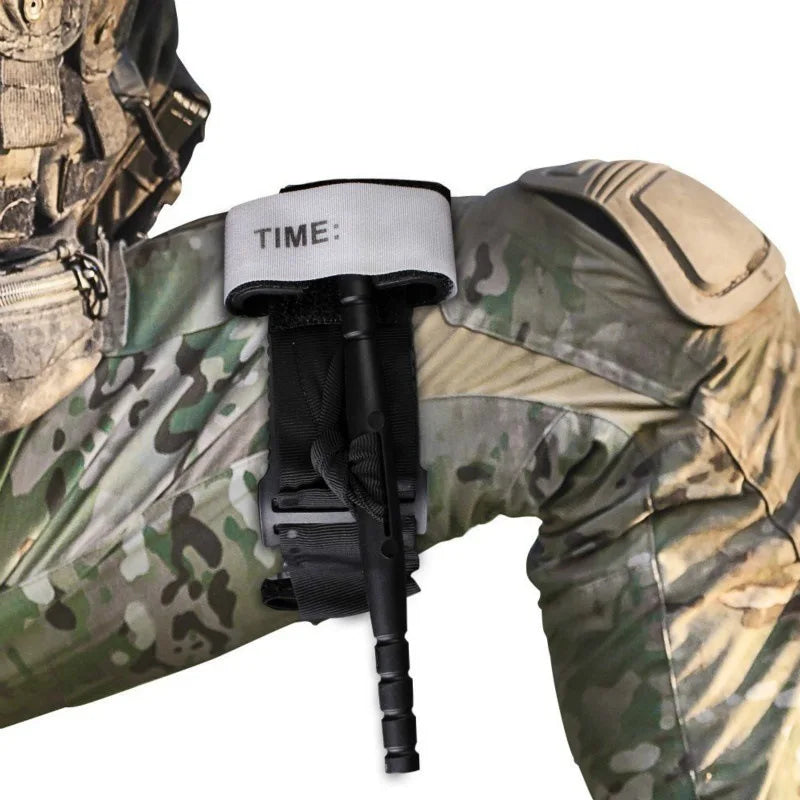 First Aid Kit Tourniquet Survival Tactical Combat Application Red Tip Medical Emergency Belt For Outdoor Exploration