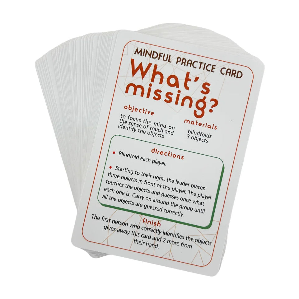 Mindfulness Therapy Games The Mind fulness Game Social Skills Kids Teens And Adults 40 Cards For Playing Card Game Board Game