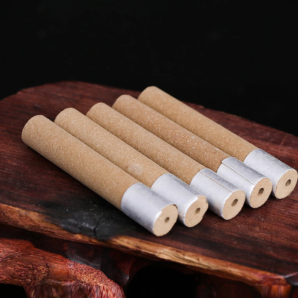 100pcs Moxa Burning Column Slimming Replaceable Moxibustion Stickers Self-adhesive Natural Therapy Health Safety for Health Care