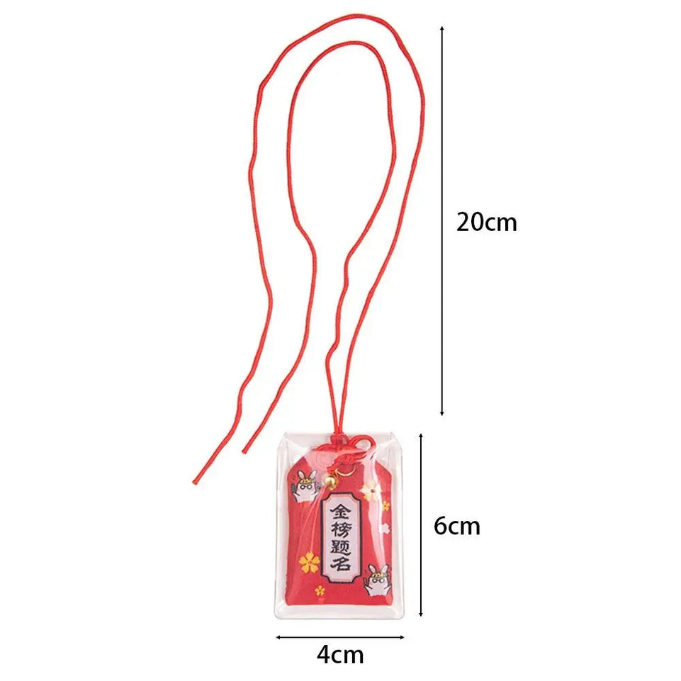 1PC Japanese Prayer Omamori Pray Fortune Beauty Health Safety Lucky Charms Wealth Bag Guard Pendant Keychain Couple Gift