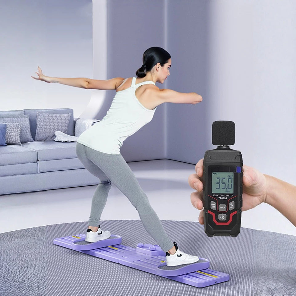 Portable Ski Machine for Fitness Home Workout Durable Cross-Training Exercise Equipment for Full Body Cardio