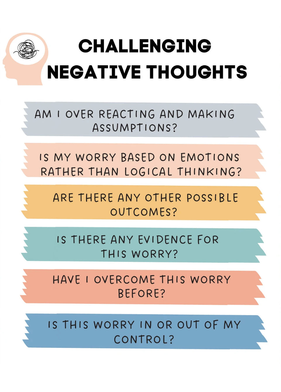 Mental Health Anxiety Relief Psychology Wall Art Canvas Painting Posters Prints Wall Picture for Clinic Therapy Office Decor