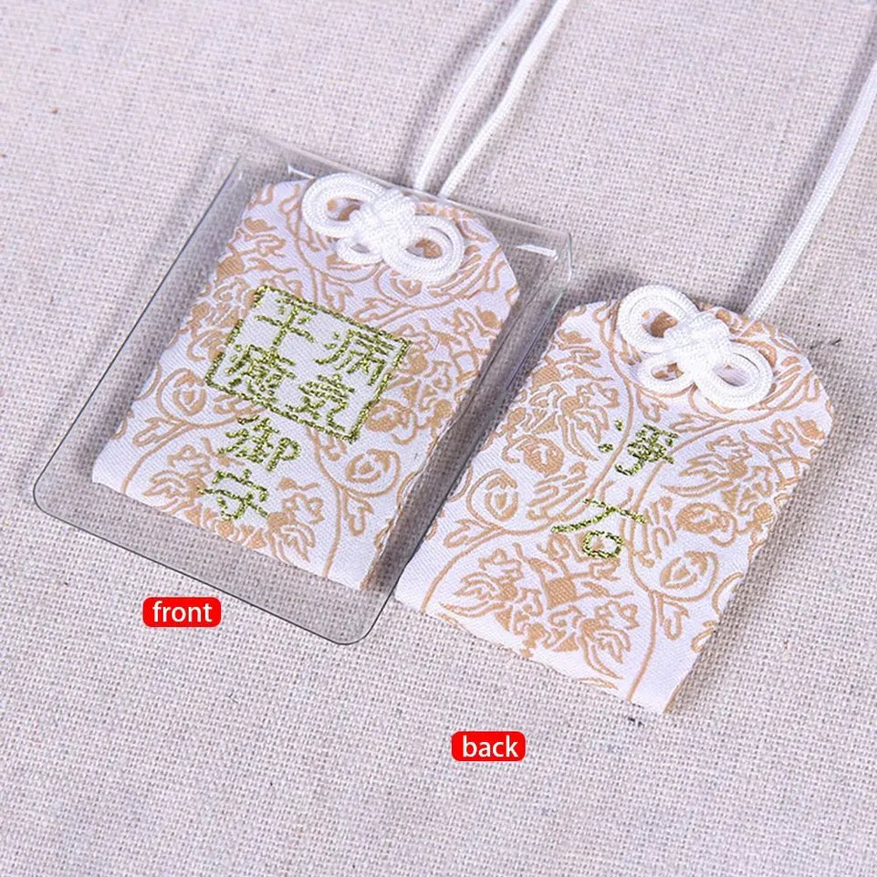 1Pcs New Japanese Prayer Omamori Pray Fortune Beauty Health Safety Lucky Charms Wealth Bag Guard Pendant Keychain Couple Gift