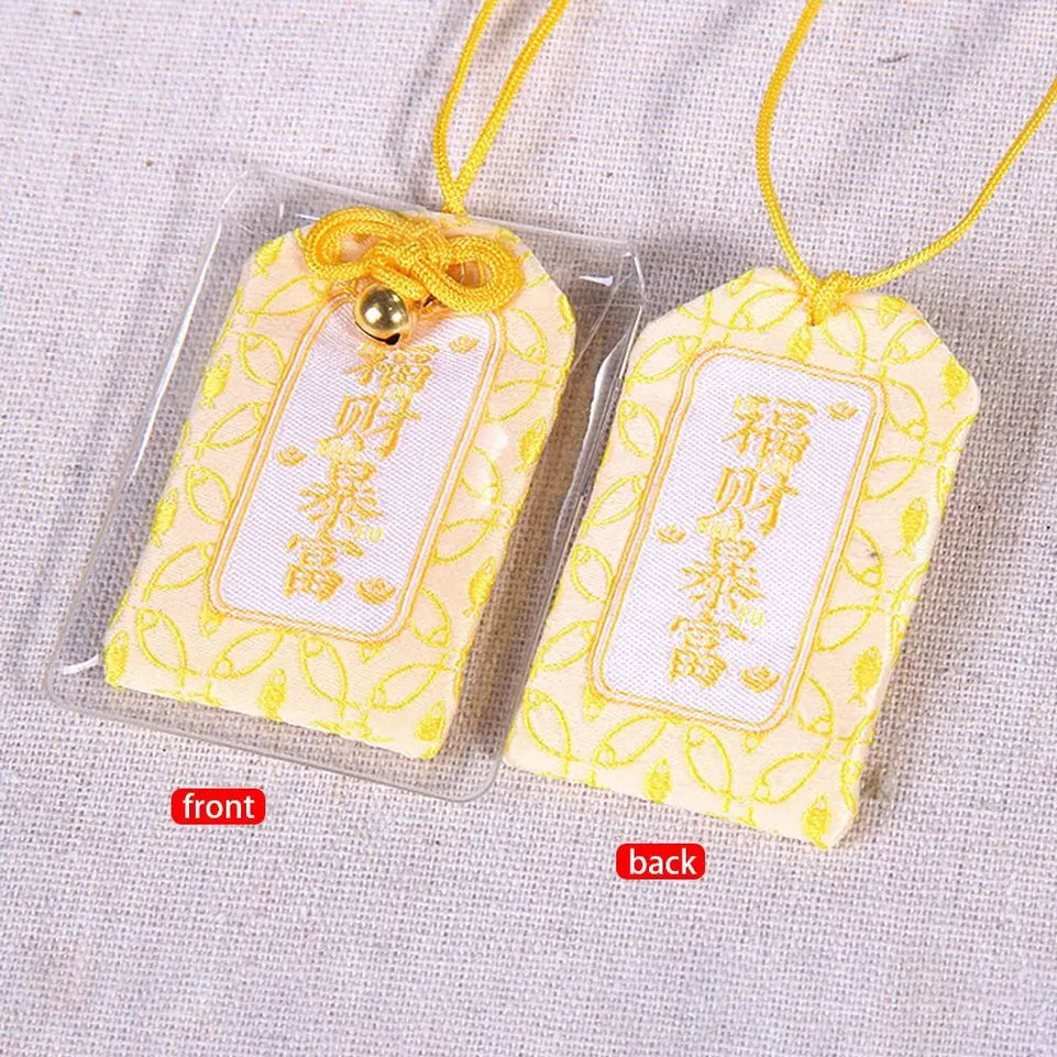 1Pcs New Japanese Prayer Omamori Pray Fortune Beauty Health Safety Lucky Charms Wealth Bag Guard Pendant Keychain Couple Gift
