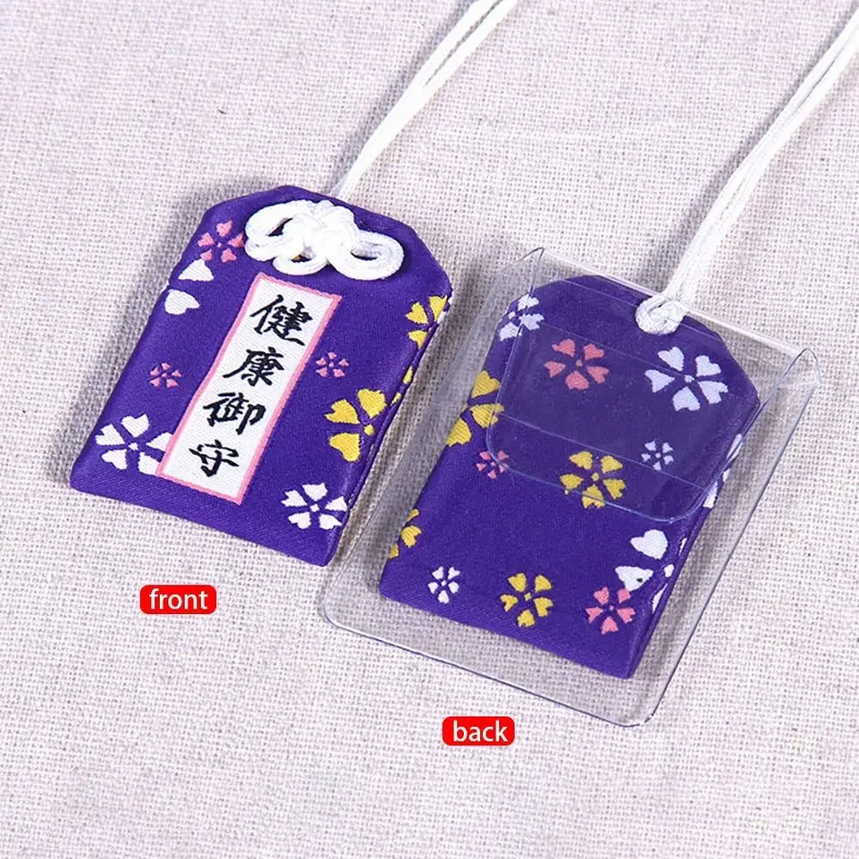 1PC Japanese Prayer Omamori Pray Fortune Beauty Health Safety Lucky Charms Wealth Bag Guard Pendant Keychain Couple Gift