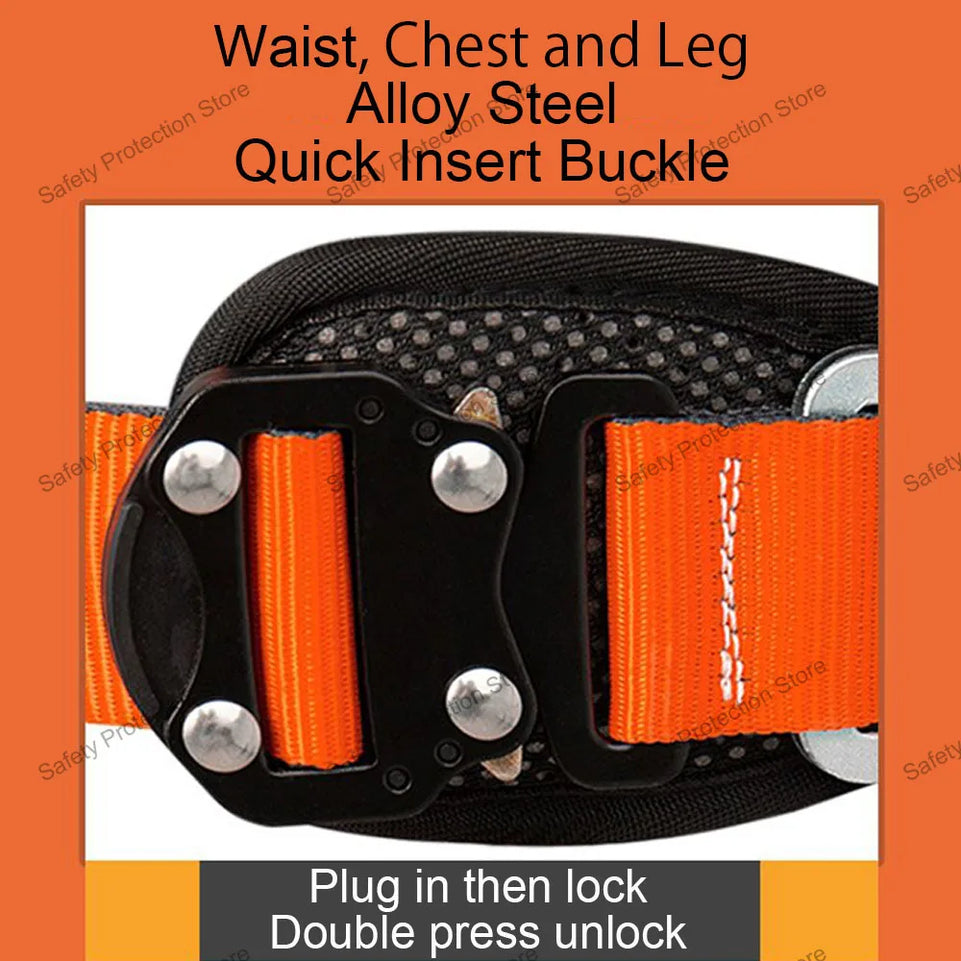 Full Body High Altitude Work Safety Harness Five-point Safety Belt Outdoor Climbing Training Construction Protective Equipment