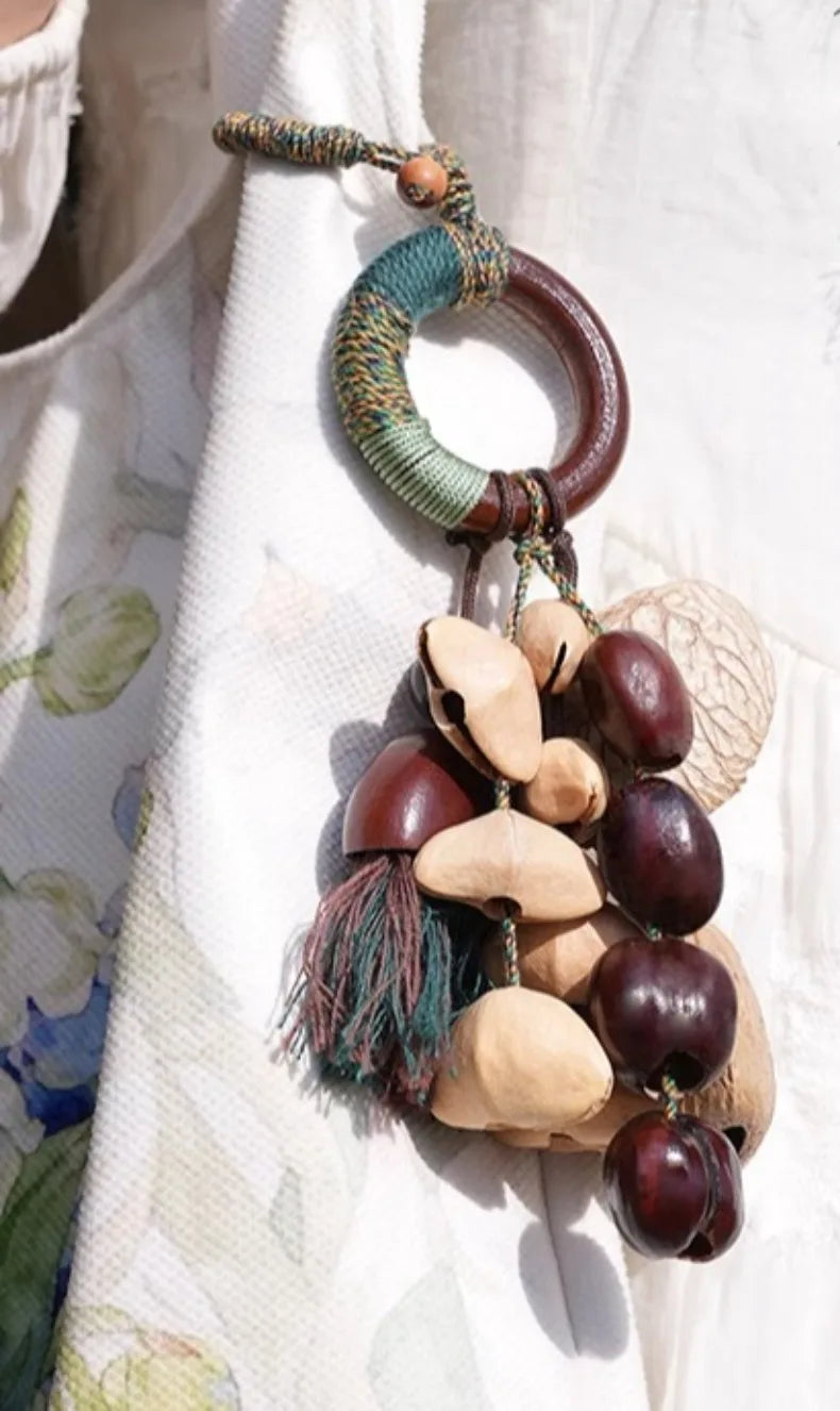 Mindfulness Wind Chimes Diapason Meditation Wind Chime Yoga Relaxation Nut Shell Bells Sound Healing Musical Instrument Bell
