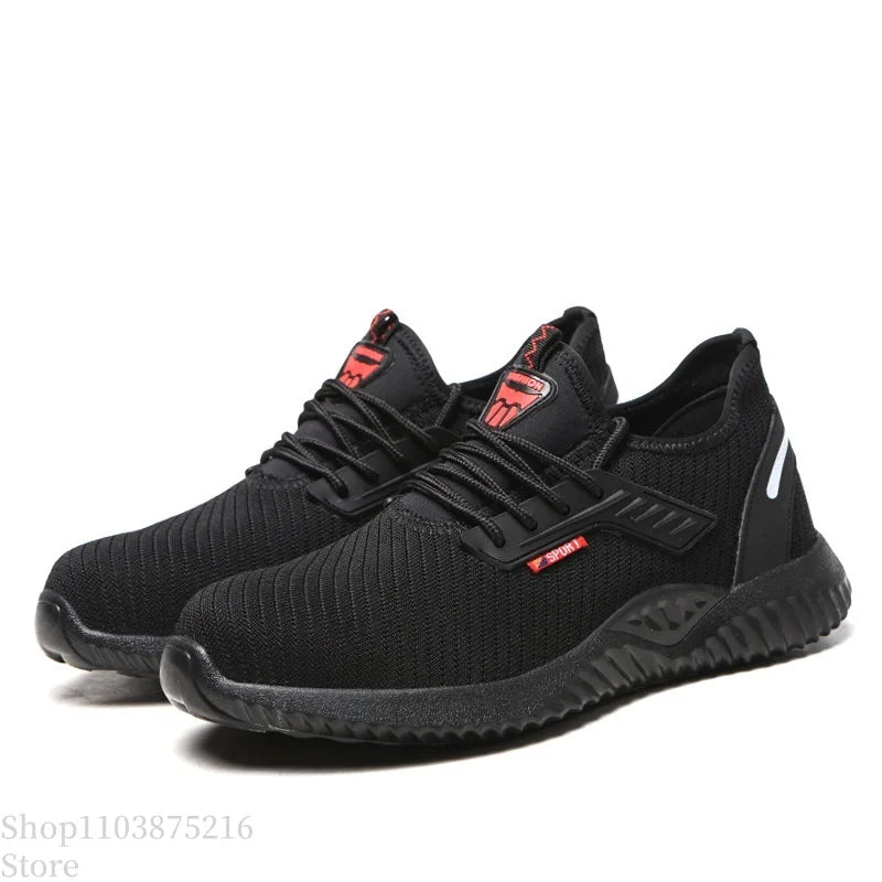 Men's safety shoes are characterized by steel toe protection, impact resistance, good breathability, durability and safety.