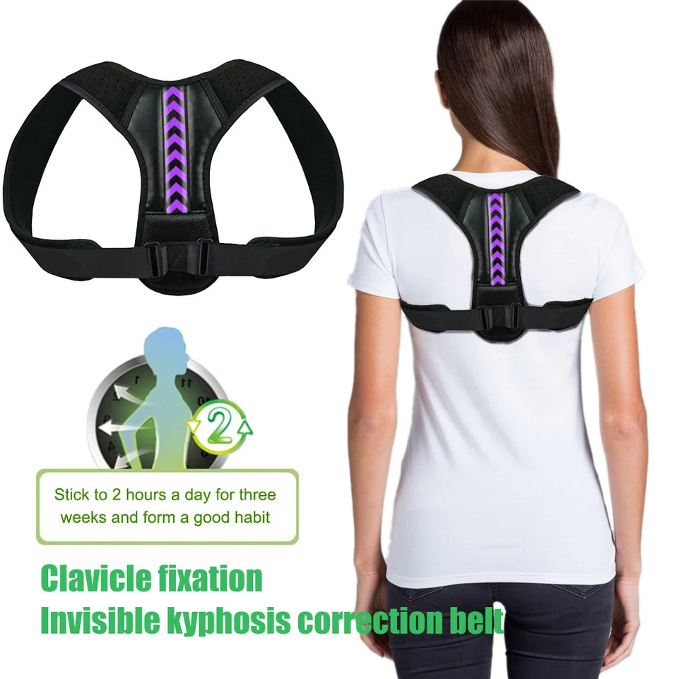 Posture Corrector for Men and Women - Posture Brace, Adjustable Upper Back Brace for Clavicle Support and Providing Pain Relief