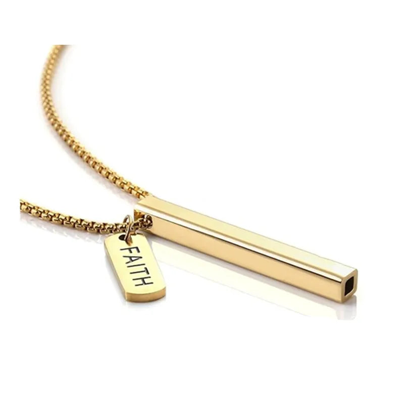 New Stainless Steel Mindfulness Meditation Pendant Adjusts Breathing Relieves Stress Relieves Anxiety Quit Smoking Yoga Necklace
