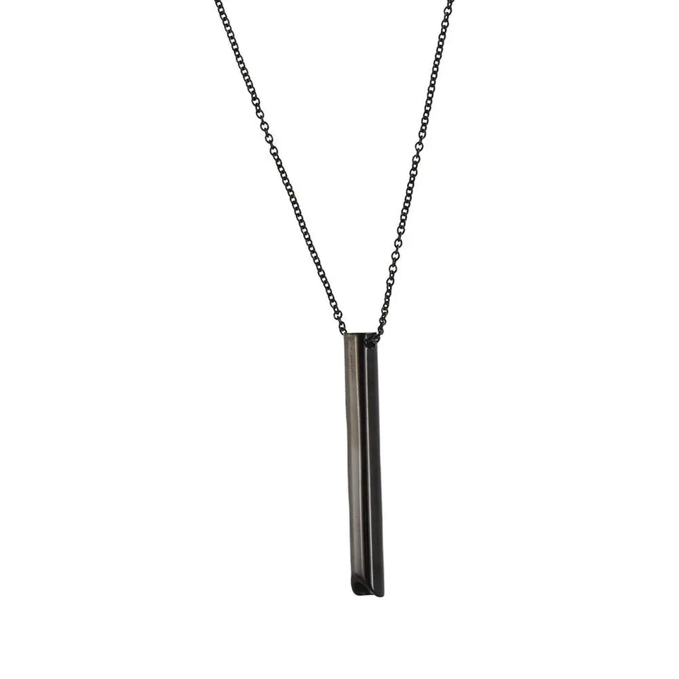 Stainless Steel Mindfulness Breathing Necklace for Women Men Relief Anxiety Pendant Stress Panic Attack Relief Meditation Tool