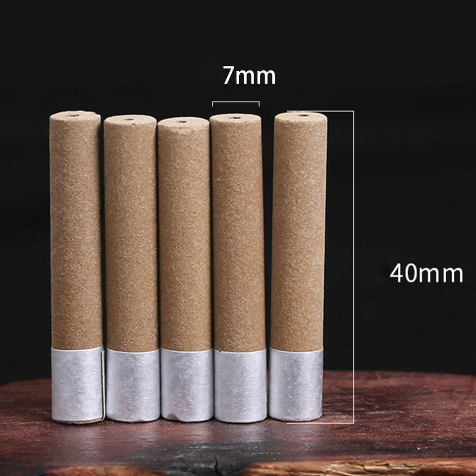 100pcs Moxa Burning Column Slimming Replaceable Moxibustion Stickers Self-adhesive Natural Therapy Health Safety for Health Care