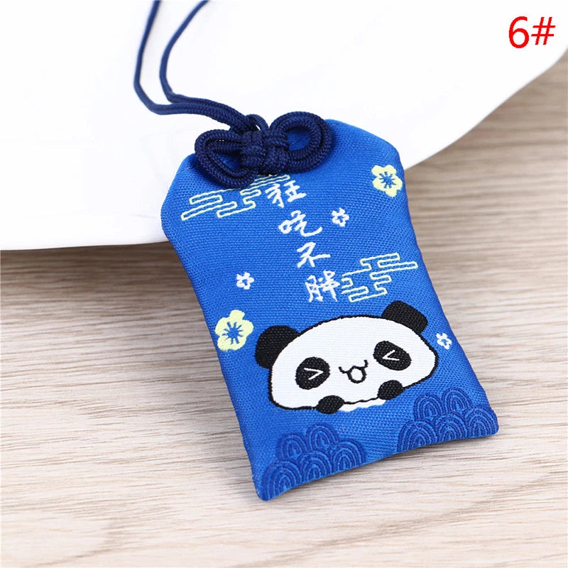 Japanese Prayer Omamori Pray Fortune Beauty Health Safety Lucky Charms Wealth Bag Guard Talisman Pendant Keychain Couple Gift
