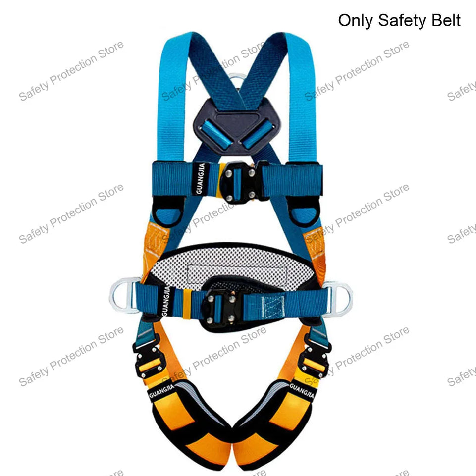 Full Body High Altitude Work Safety Harness Five-point Safety Belt Outdoor Climbing Training Construction Protective Equipment
