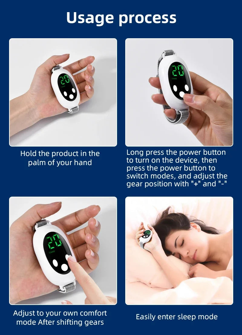 Two modes, 20 levels of intensity, intelligent sleep device, anxiety relief, neurological sleep, insomnia, and soothing device,