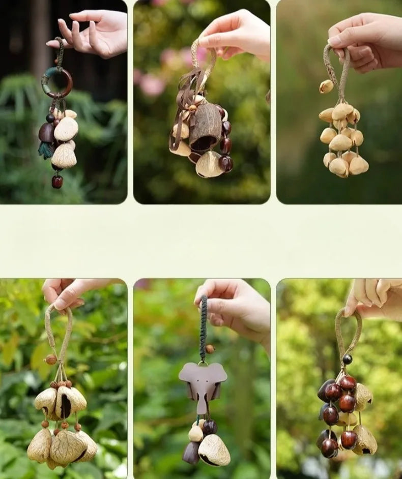 Mindfulness Wind Chimes Diapason Meditation Wind Chime Yoga Relaxation Nut Shell Bells Sound Healing Musical Instrument Bell