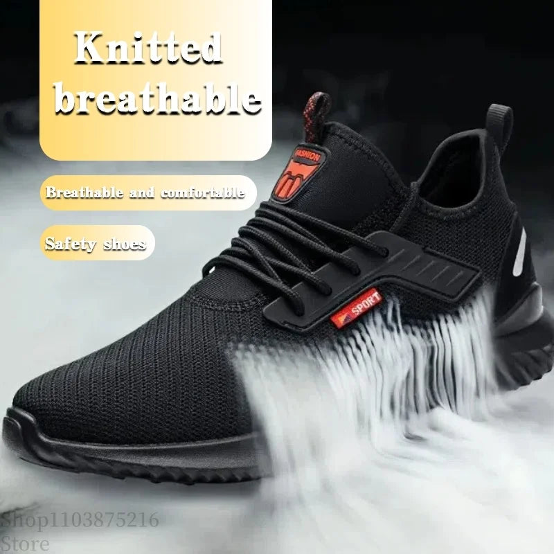 Men's safety shoes are characterized by steel toe protection, impact resistance, good breathability, durability and safety.