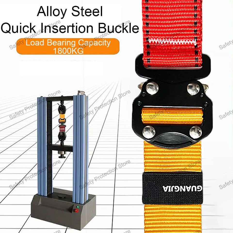 Full Body High Altitude Work Safety Harness Five-point Safety Belt Outdoor Climbing Training Construction Protective Equipment