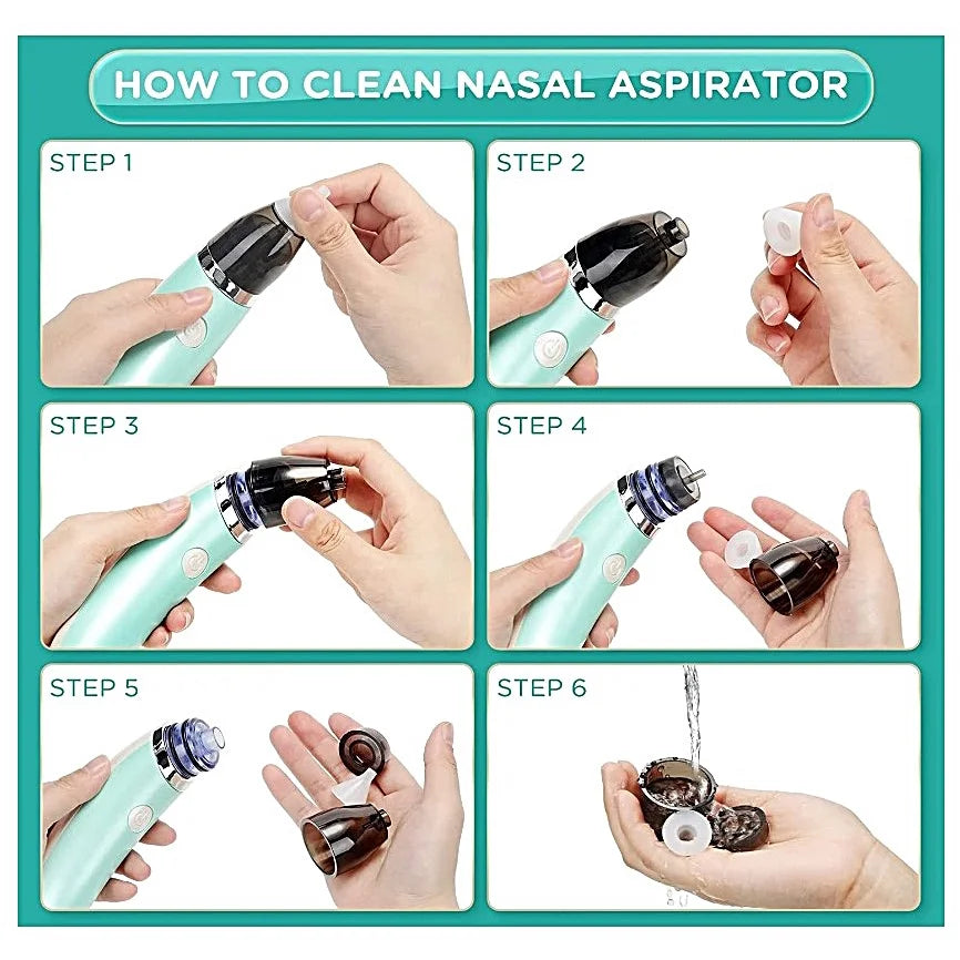 MAMIJOY New Electric Baby Nasal Aspirator Electric Nose Cleaner Sniffling Equipment Safe Hygienic Nose Snot Cleaner For Newborns