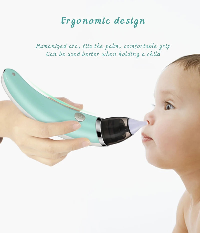 MAMIJOY New Electric Baby Nasal Aspirator Electric Nose Cleaner Sniffling Equipment Safe Hygienic Nose Snot Cleaner For Newborns