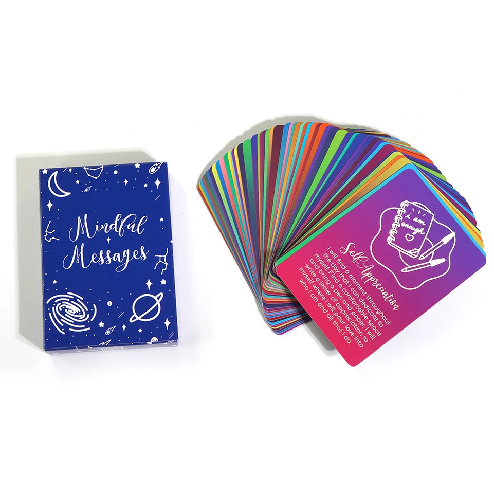 Mindful Messages Cards Daily Inspiration Deck Positive Affirmations Included Spiritual Tool for Self Care and Mindfulness Beauti