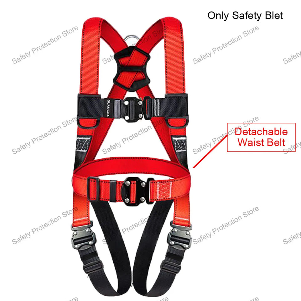 Full Body High Altitude Work Safety Harness Five-point Safety Belt Outdoor Climbing Training Construction Protective Equipment