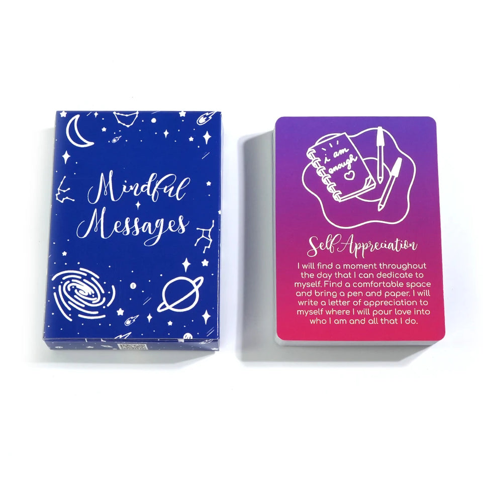 Mindful Messages Cards Daily Inspiration Deck Positive Affirmations Included Spiritual Tool for Self Care and Mindfulness Beauti