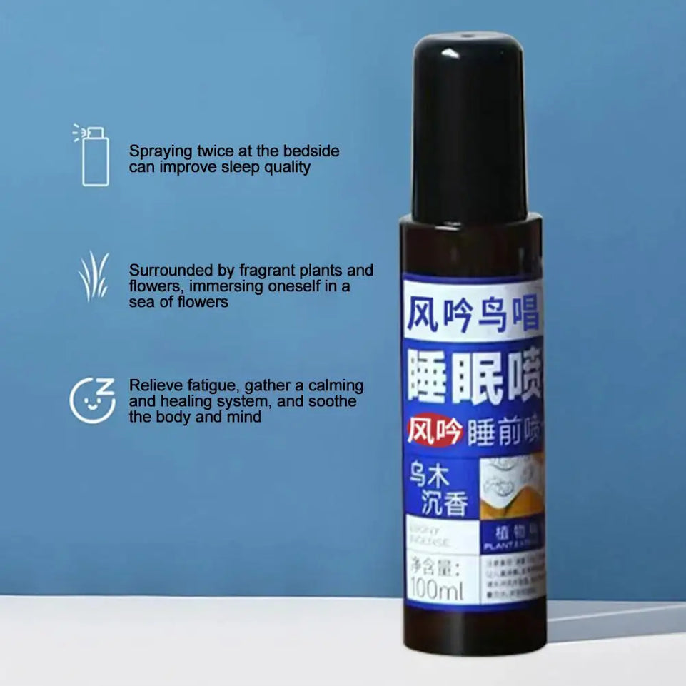 100ml Sleeping Spray For Room Linen Deep Sleep Mist Ebony Agarwood Sleep Spray Fall Asleep Fast Aromatherapy Sleep Y9c7 W6F5