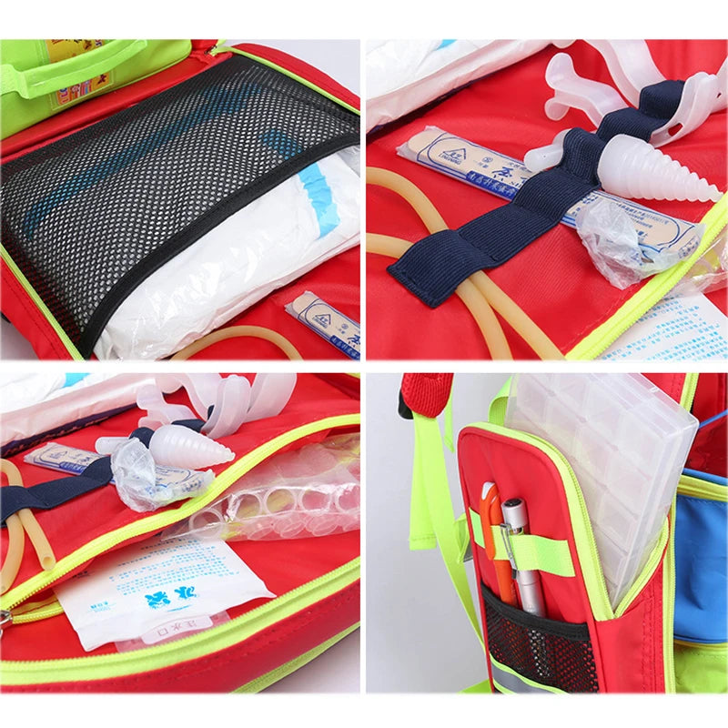 First Aid Kits Empty Emergency Backpacks First Responder Medical Supplies Trauma Bag for Disaster Relief Field Trips Camping