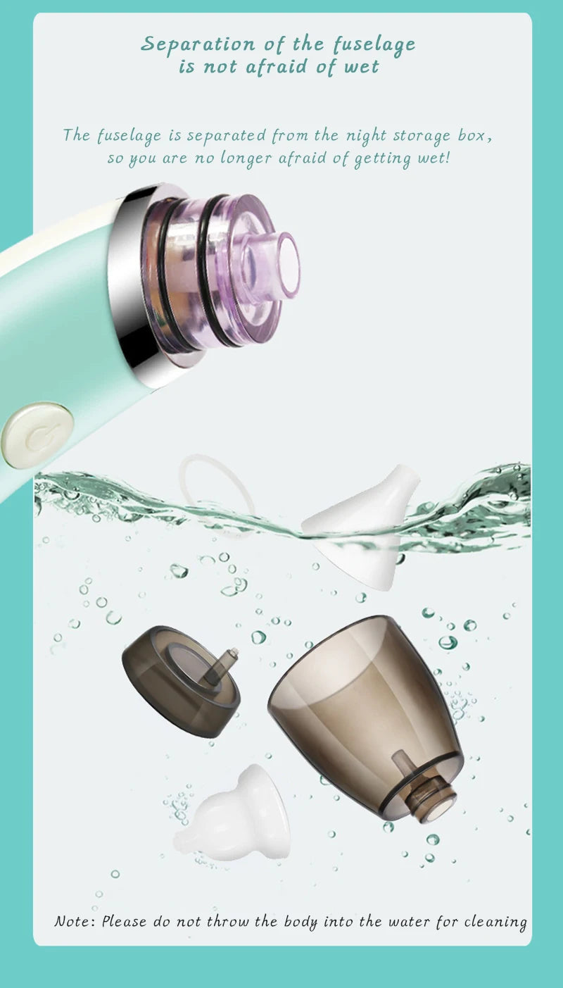 MAMIJOY New Electric Baby Nasal Aspirator Electric Nose Cleaner Sniffling Equipment Safe Hygienic Nose Snot Cleaner For Newborns