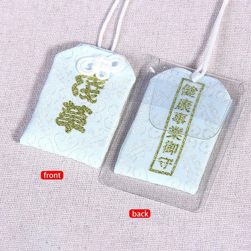 1PC Japanese Prayer Omamori Pray Fortune Beauty Health Safety Lucky Charms Wealth Bag Guard Pendant Keychain Couple Gift