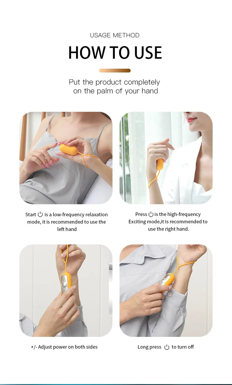 Smart Microcurrent Handheld Sleep Aid Anxiety Stress Relief Non-Medical Insomnia Helper Deep Relaxation Gadget Portable Home Use