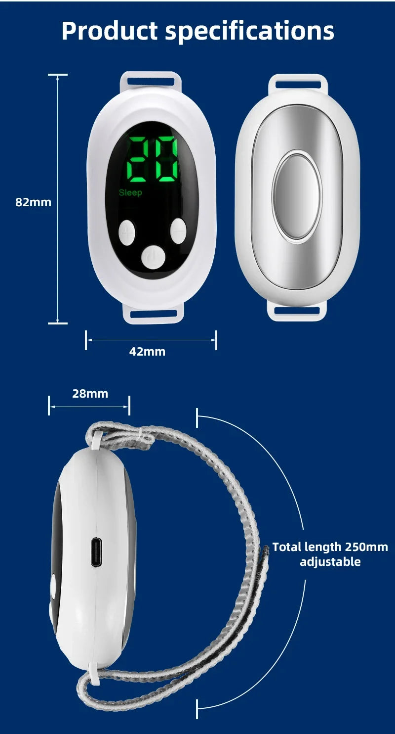 Two modes, 20 levels of intensity, intelligent sleep device, anxiety relief, neurological sleep, insomnia, and soothing device,