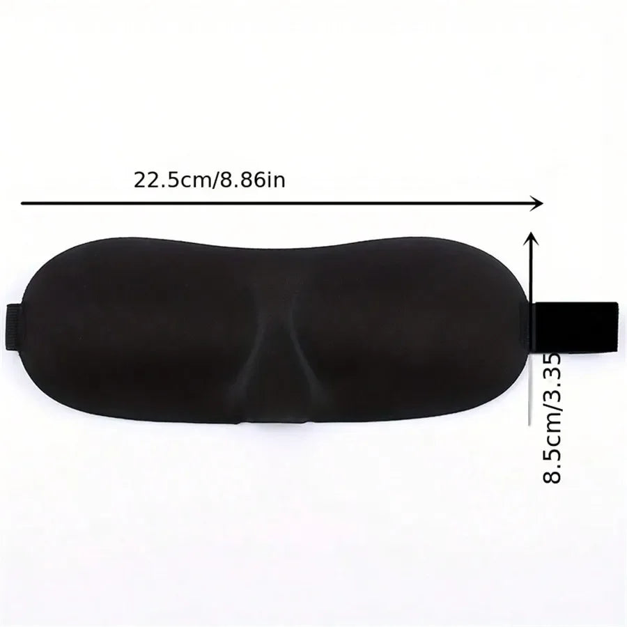 1 Smooth Natural Sleep Mask - Fully Adjustable Shoulder Strap, Suitable for Women and Men - Essential for Travel, Peaceful Sleep