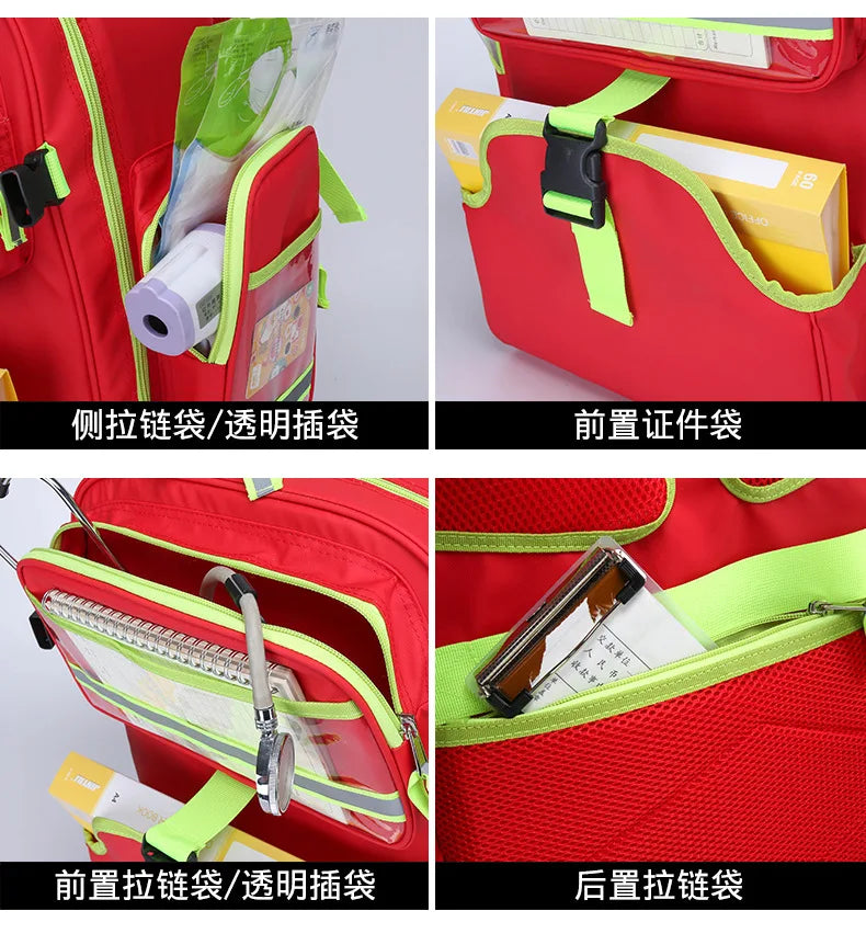 First Aid Kits Empty Emergency Backpacks First Responder Medical Supplies Trauma Bag for Disaster Relief Field Trips Camping