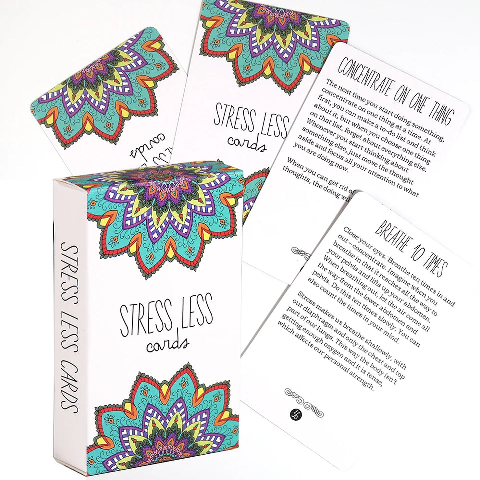 Stress Less Cards - 50 Mindfulness & Meditation