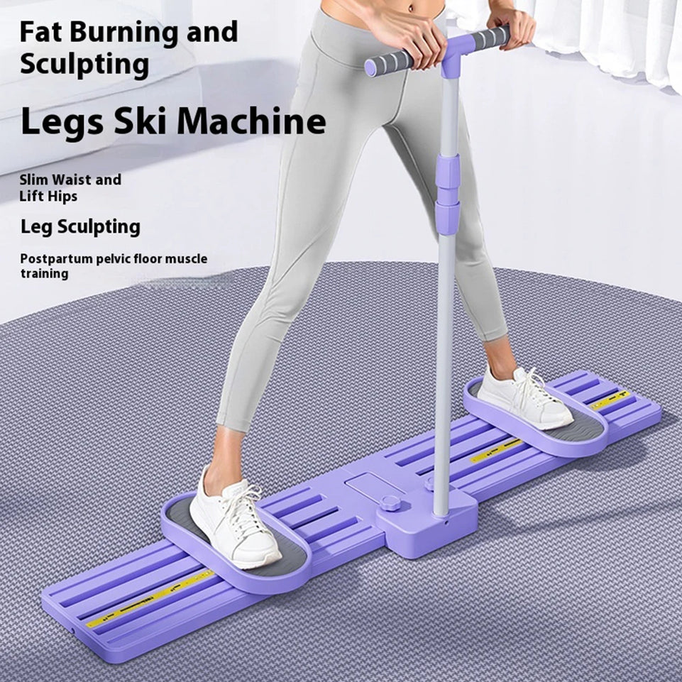 Portable Ski Machine for Fitness Home Workout Durable Cross-Training Exercise Equipment for Full Body Cardio