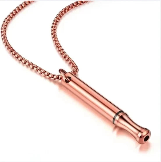 New Stainless Steel Mindfulness Meditation Pendant Adjusts Breathing Relieves Stress Relieves Anxiety Quit Smoking Yoga Necklace