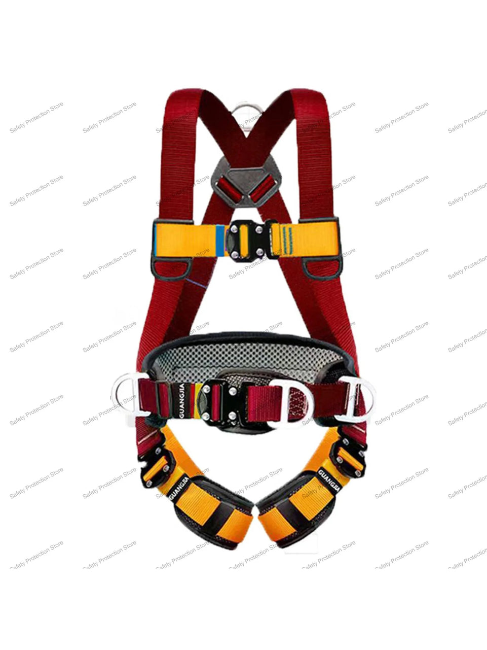 Full Body High Altitude Work Safety Harness Five-point Safety Belt Outdoor Climbing Training Construction Protective Equipment