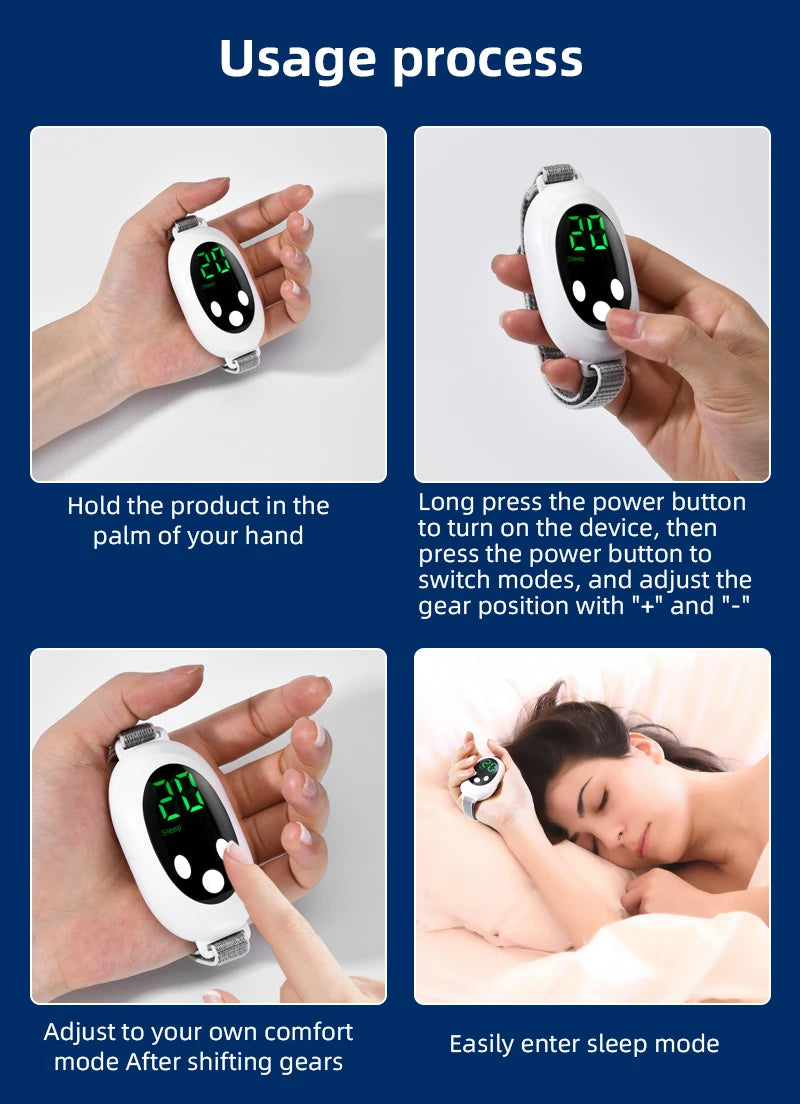 Two modes, 20 levels of intensity, intelligent sleep device, anxiety relief, neurological sleep, insomnia, and soothing device,