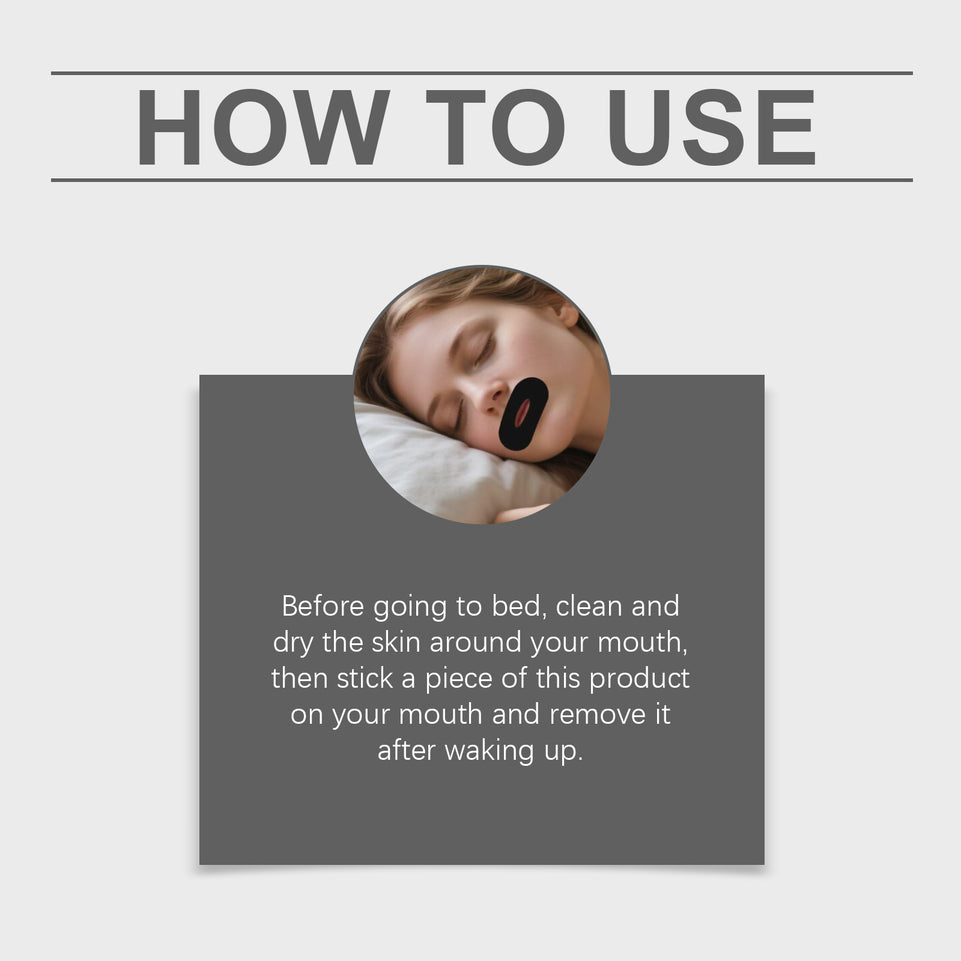 Sleeping Mouth Tape Right Way Stop Snoring Reduce Mouth Dryness Home Travel Better Nose Breathing Correction Strip Lip Stickers