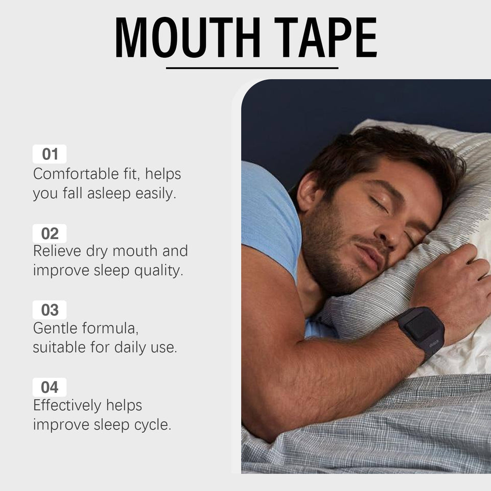 Sleeping Mouth Tape Right Way Stop Snoring Reduce Mouth Dryness Home Travel Better Nose Breathing Correction Strip Lip Stickers
