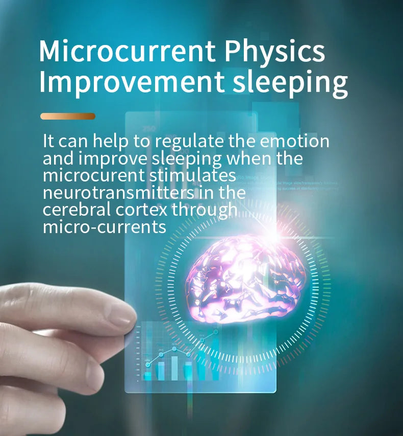 Smart Microcurrent Handheld Sleep Aid Anxiety Stress Relief Non-Medical Insomnia Helper Deep Relaxation Gadget Portable Home Use