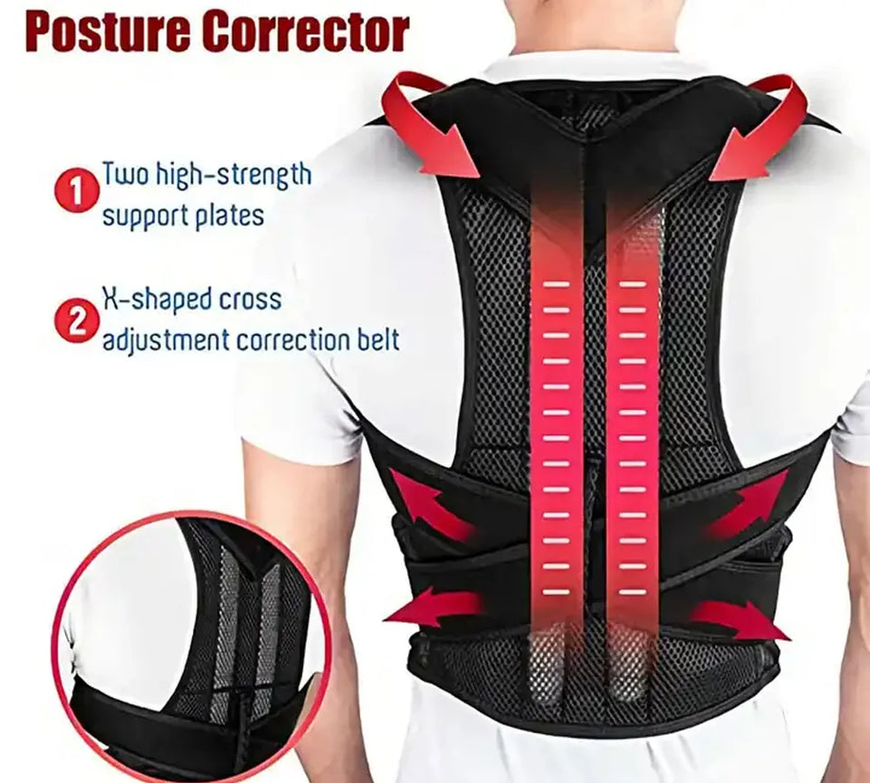 Back Posture Corrector Shoulder Support Belt Upper and Lower Back Pain Relief Improve Spine Clavicle Brace Posture Vest belt