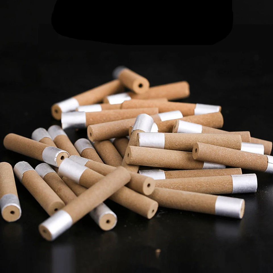100pcs Moxas Acupuncture Stick Detoxificatio Replaceable Moxibustion Burning Tube Natural Therapy Health Safety for Beauty Salon