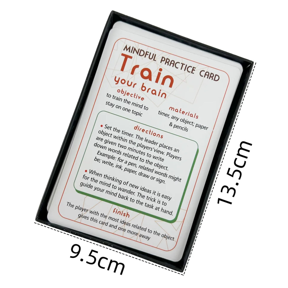 Mindfulness Therapy Games The Mind fulness Game Social Skills Kids Teens And Adults 40 Cards For Playing Card Game Board Game